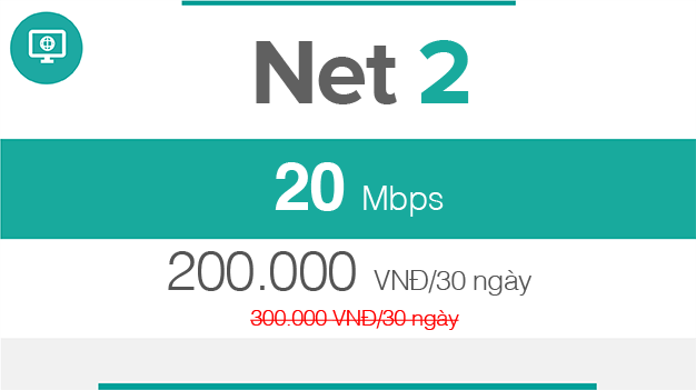 Net 2 – Cáp quang 20Mbps – Viettel Hải Phòng