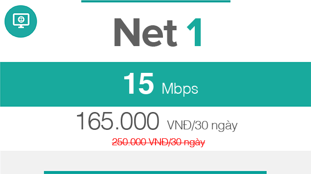 Net 1 – Cáp quang 15Mbps – Viettel Hải Phòng