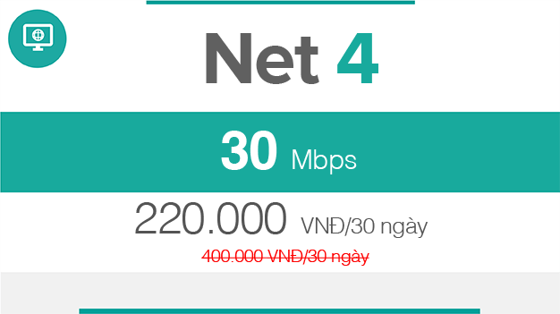 Net 4 – Cáp quang 30mbps – Viettel Hải Phòng